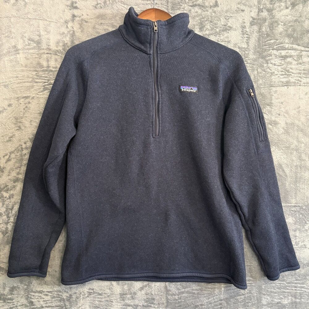 Patagonia Blue Quarter Zip Better Sweater Fleece Pullover L Utility Gorpcore
